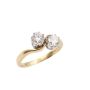 .88ct tcw 2-Diamond 18k yellow gold ring with appraisal $4,800.00 Size-8