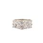 2.8 ct Diamonds 18K White gold ring 9.2 grams With Appraisal $11,800.00 Size-7