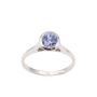 2.05ct Oval Sapphire 7.0mm by 6.0mm Platinum ring Size-8.5