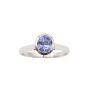 2.05ct Oval Sapphire 7.0mm by 6.0mm Platinum ring Size-8.5