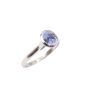 2.05ct Oval Sapphire 7.0mm by 6.0mm Platinum ring Size-8.5