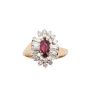 .55ct Marquis Ruby .96cts VS-VVS G/H diamonds 14k yellow gold ring Size-7.5