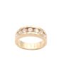 1.28ct 7 diamonds SI-2 G/H 14K yellow gold ring Size-9