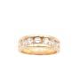 1.28ct 7 diamonds SI-2 G/H 14K yellow gold ring Size-9