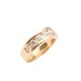 1.28ct 7 diamonds SI-2 G/H 14K yellow gold ring Size-9