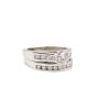 1.16ct tcw Diamonds Engagement and Wedding band 14K white gold set 