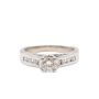 1.16ct tcw Diamonds Engagement and Wedding band 14K white gold set 