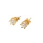 1.10cts VS Diamond Earrings 20K gold threaded screw back w/a $5,800.