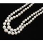 AKOYA Pearls x 199 cream/rose double strand 19 and 17 inch w/appraisal $3500.00