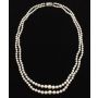 AKOYA Pearls x 199 cream/rose double strand 19 and 17 inch w/appraisal $3500.00