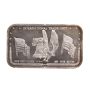 Vintage International Trade Unit Eagle Bell Flags 1 oz .999 Silver Art Bar