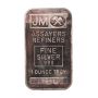 1 oz JM Johnson Matthey 999 Silver Bar - 122410 Blank Reverse