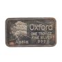 1985 Oxford Mint Alaska 1 oz Silver Art Bar .999 Fine Silver