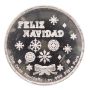 1 oz 1987 Feliz Navidad Christmas Uns Onza 1oz .999 Silver Art Round