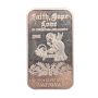 1985 National Mint Faith Hope Love at Christmas 1 oz Silver Art Bar 