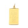 2.5 Gram Credit Swiss .999 Fine Gold Bullion Bar Pendant 2.78 Grams total