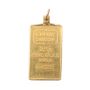 2.5 Gram Credit Swiss .999 Fine Gold Bullion Bar Pendant 2.78 Grams total