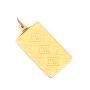 2.5 Gram Credit Swiss .999 Fine Gold Bullion Bar Pendant 2.78 Grams total