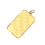 5 Gram Credit Swiss .999 Fine Gold Bullion Bar Pendant 5.52 Grams total