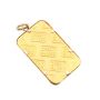 5 Gram Credit Swiss .999 Fine Gold Bullion Bar Pendant 5.52 Grams total