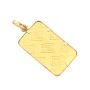 5 Gram Credit Swiss .999 Fine Gold Bullion Bar 18k Bezel Pendant 5.92 Grams