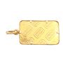 5 Gram Credit Swiss .999 Fine Gold Bullion Bar 18k Bezel Pendant 5.92 Grams