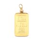 5 Gram Credit Swiss .999 Fine Gold Bullion Bar 14k Bezel Pendant 5.57 Grams