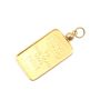 5 Gram Credit Swiss .999 Fine Gold Bullion Bar 14k Bezel Pendant 5.57 Grams