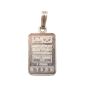 1 gram Johnson Matthey JM 1 One Gram .999 Fine Silver Bullion Bar Pendant