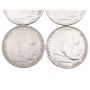 4x 1938 A Germany 5 mark 3rd Reich silver coins EF