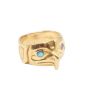 Jesse Brillon signed HAIDA 18K yg EAGLE ring Northwest Coast 