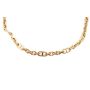 18k Yellow Gold 20 inch Oval & Mariner Hollow Link Italian Chain 19.32 grams 