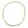 18k Yellow Gold 20 inch Oval & Mariner Hollow Link Italian Chain 19.32 grams 