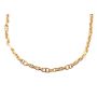 18k Yellow Gold 20 inch Oval & Mariner Hollow Link Italian Chain 19.32 grams 