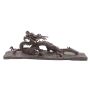 Japanese Dragon TAKAOKA early Bronze Paperweight Statue 7.8 inch 647.28g