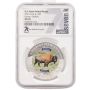 2021 Cook Islands $5 Kansas Buffalo US State Animal Series NGC MS70 1 oz Silver