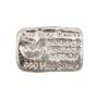 1 oz .999 Hand Poured Fine Silver Bar Monarch Precious Metals