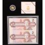 1996 $2 Special Edition Silver Piedfort Coin and Banknote Set 