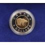 1996 $2 Polar Bear 22kt Gold Core with Pure Gold and Silver Combo Outer Ring