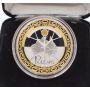 2000 Australia Millennium Dollar 1 oz Gold Plated Silver Coin Proof