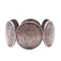 1883 Hawaii 25 cents 6-silver coin napkin ring vintage original