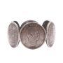 1883 Hawaii 25 cents 6-silver coin napkin ring vintage original