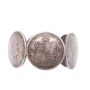 1883 Hawaii 25 cents 6-silver coin napkin ring vintage original