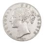 1844 Great Britain silver Crown star stops nice  a/EF