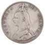 1890 Great Britain silver Double Florin  FINE