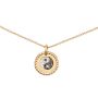  18k David Yurman Yin Yang Collectibles Necklace Yellow Gold With White and Black Diamonds