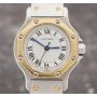 Cartier Santos Octagon Ladies Two-Tone Automatic Ladies Watch 25mm