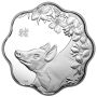 2019 Canada $15 Lunar Lotus - Year of the Pig Fine Silver Coin 