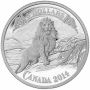 2014 Canada $5 Fine Silver Coin - Canadian Banknote: Lion on the Mountain