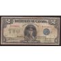 1923 Canada $2 banknote DC-26h McCavour Saunders R-686061 Fine